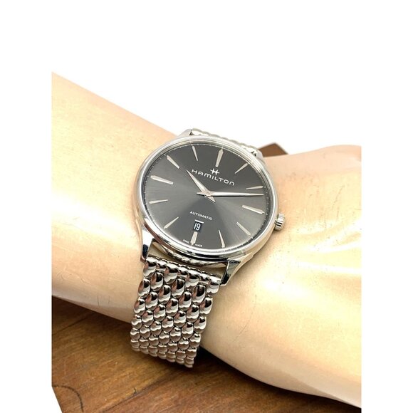 Hamilton Men's Watch H38525181 Jazzmaster Swiss Automatic Gray Dial Steel 40mm - Picture 6 of 15